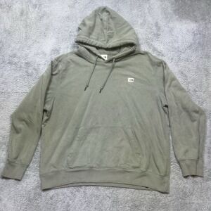 The North Face Heritage Patch Hoodie Mens XL Green Logo Sweatshirt Pullover SPOT